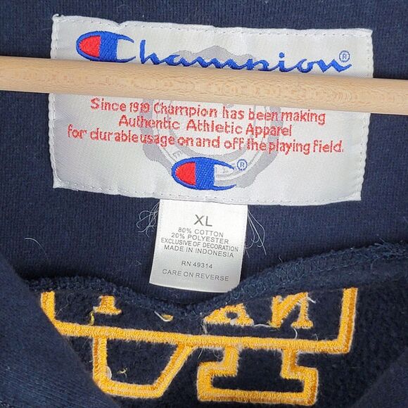 Vintage US Navy Jacket Men's XL Champion NCAA Naval Academy Full Zip Logo 90's - Picture 7 of 9